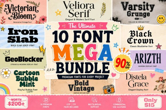 All-in-One Mega Bundle: Your Complete Typography Toolkit