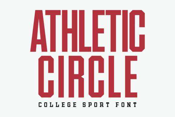 Athletic Circle: A Bold Font for Modern Sports Design