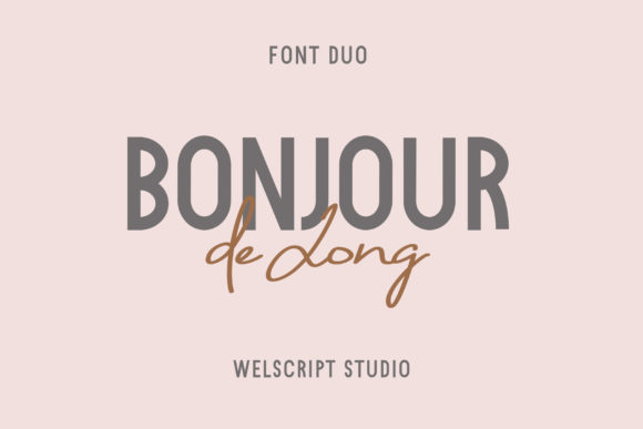 Bonjour De Jong: Modern Duo Font for Elegant Designs