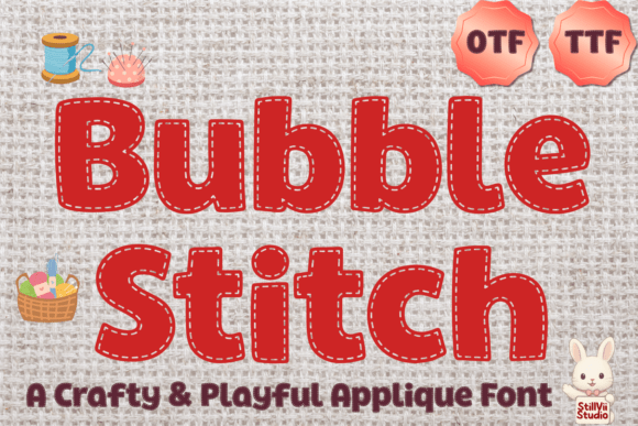 Bubble Stitch: A Playful, Handcrafted Display Font