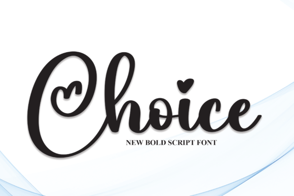 Choice: A Font with Connecting Hearts for Unique Designs