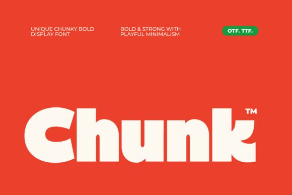 Chunk: Bold Display Font for Modern Creativity
