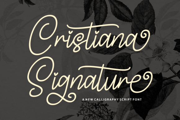 Cristiana Signature: Elegant Calligraphy for Timeless Design
