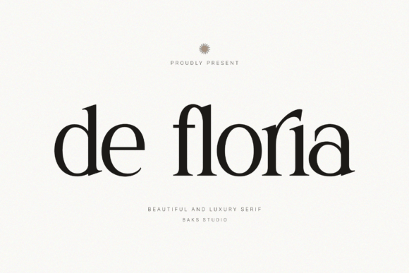 De Floria: A Serif Font for Timeless Brand Elegance