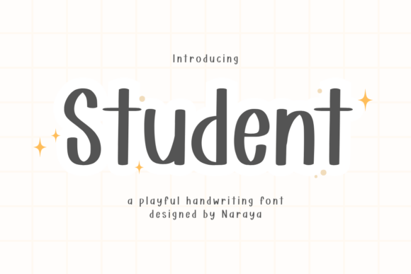 Discover Student: A Playful Handwriting Font for Joyful Designs