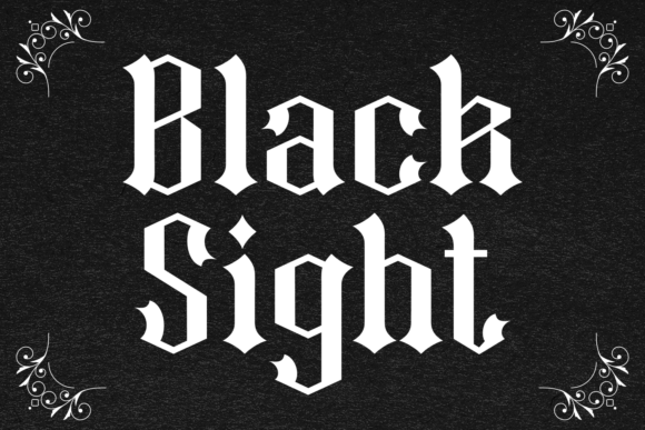 Discover the Bold Character of Black Sight Font
