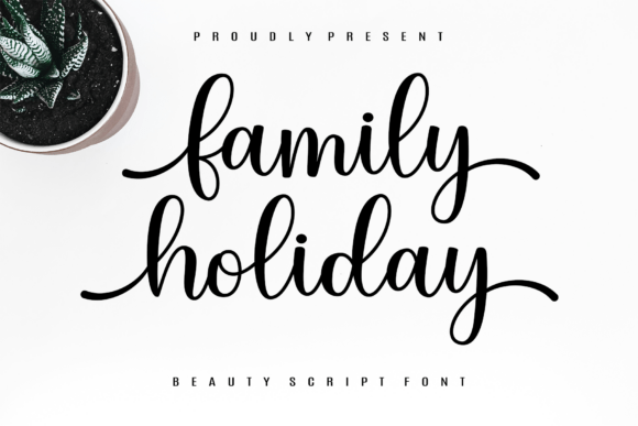 Discover the Elegance of the Family Holiday Script Font