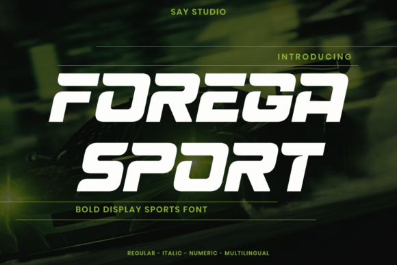 Forega Sport: A Typeface Built for Speed and Victory