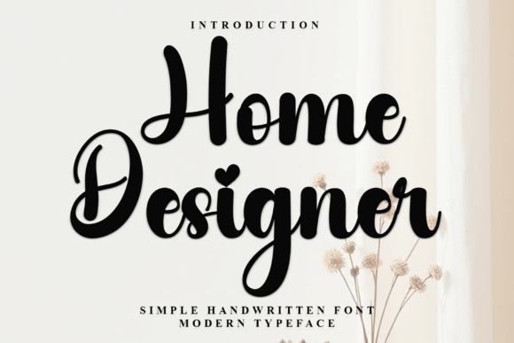 Home Designer: A Festive Typeface for Enchanting Holiday Designs