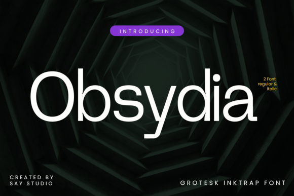 Obsydia: A Modern Grotesk Typeface for Bold Design