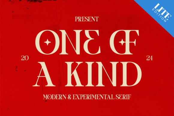 One of a Kind: A Modern Serif with Experimental Charm
