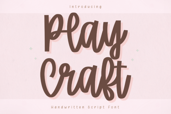 Play Craft: A Smooth Handwritten Script for Creative Designs