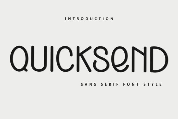 Quicksend: A Festive Typeface for Holiday Designs