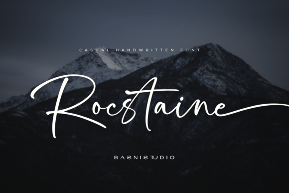 Rocstaine: A Handwritten Font with Mountain Spirit