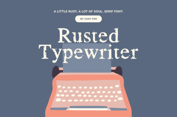 Rusted Typewriter: Eroded Serif Font for Vintage Designs