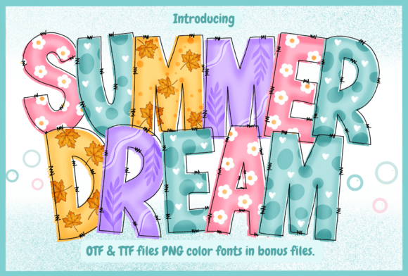 Summer Dream: A Playful Display Font for Creative Projects