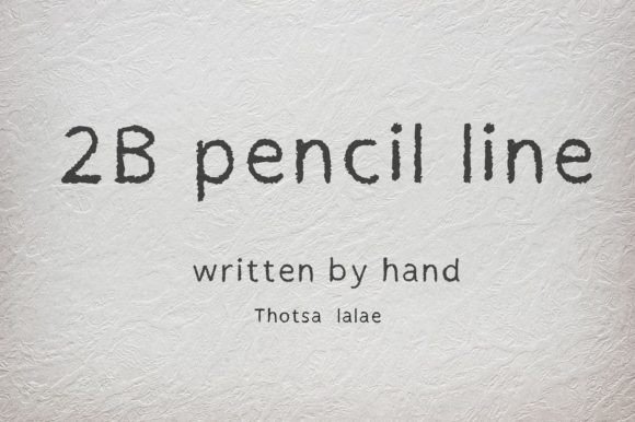 The 2B Pencil Line Font: A Handcrafted Touch for Authentic Design
