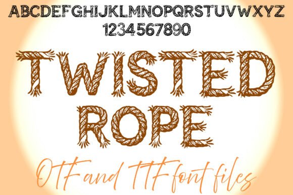 Twisted Rope Font: Bold Western & Nautical Typography