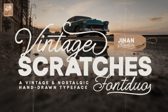 Vintage Scratches Duo: A Font for Timeless Design